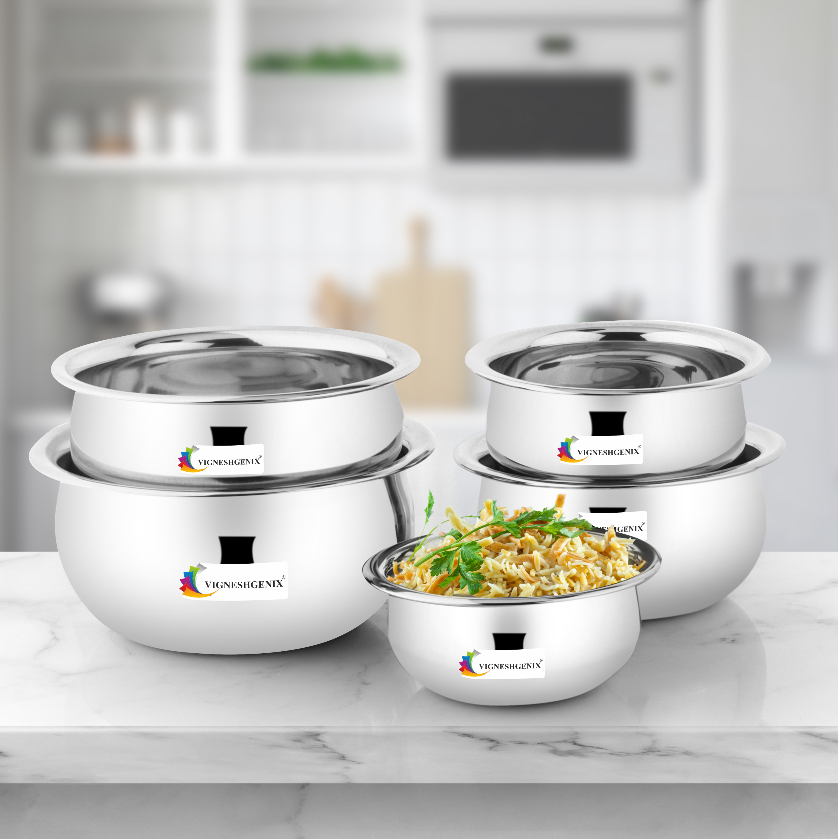 VIGNESHGENIX – Stainless Cookware | Durable Kitchen Essentials | Multipurpose Cooking Tools | Perfect for Home Kitchens and Professional Chefs