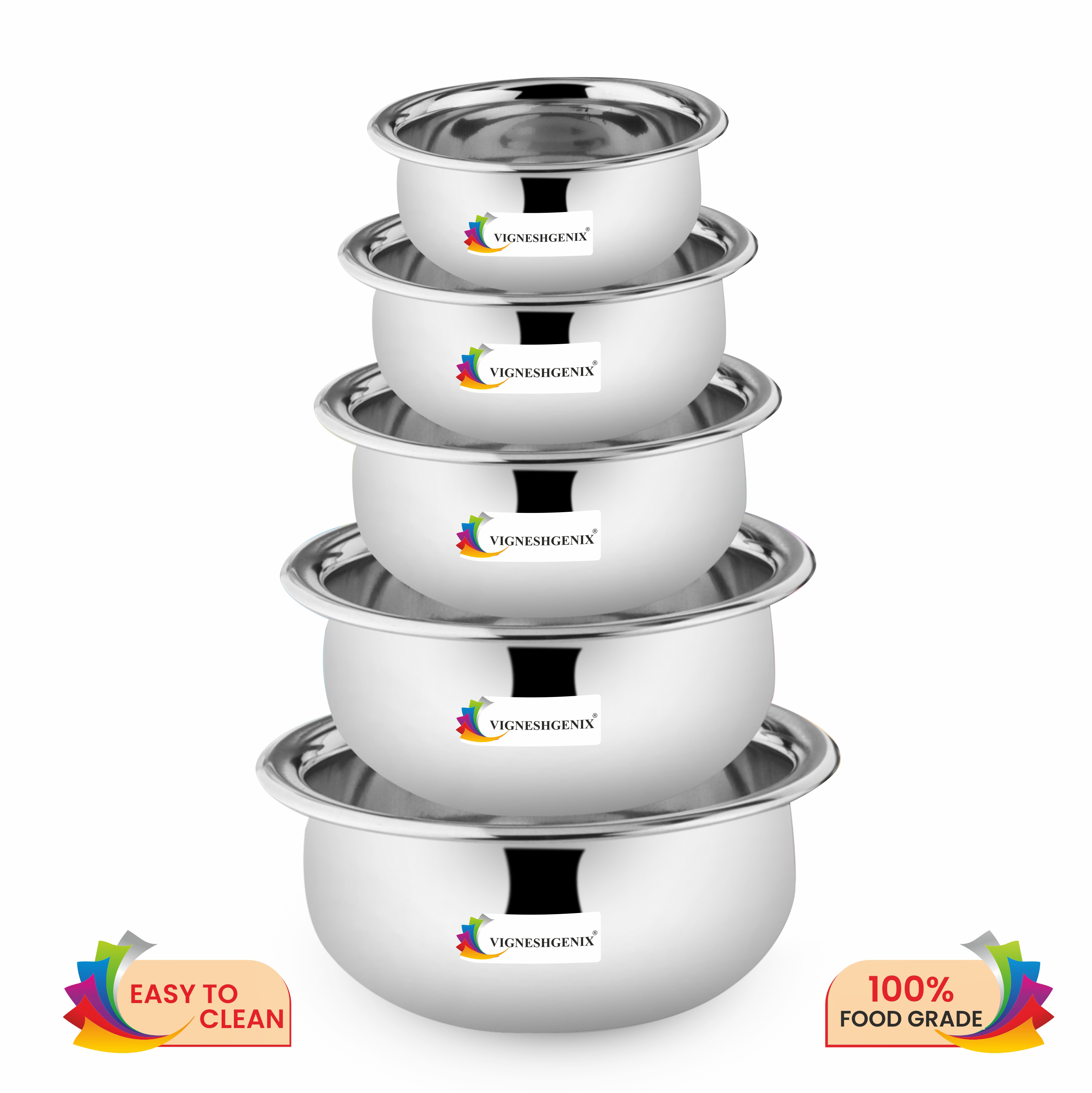 VIGNESHGENIX – Stainless Cookware | Durable Kitchen Essentials | Multipurpose Cooking Tools | Perfect for Home Kitchens and Professional Chefs
